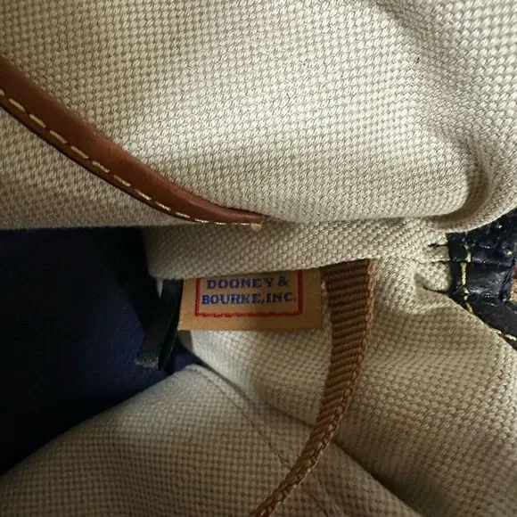 New Dooney and Bourke Pebble Grain Large Domed Satchel
